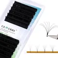 D curl 0,07 Selbstfächernde Wimpern Volumentechnik Wimpernverlängerung Easy Fan 3D 5D 8D 10D -Länge 8-14mm Mix- Wimpernextensions Volumen Wimpern Lash Extensions von GEMERRY (0.07-d curl-mix)