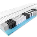 BMM Matratze 90x190 cm Komfort 23 TFK Härtegrad H3/Taschenfederkernmatratze Öko-Tex Zertifiziert/ergonomische 7 Zonen Matratze Höhe 23 cm/Matratzen Deutsche Produktentwicklung