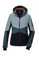 killtec Damen Skijacke/Funktionsjacke mit abzippbarer Kapuze und Schneefang KSW 34 WMN SKI JCKT, hell eisblau, 44, 41967-000