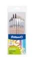Pelikan Pinsel Starter-Set mit 5 Haar- und 5 Borstenpinseln, für die Schule, 10 Stück