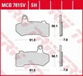 BREMSBELÄGE KH409 SINTER STREET HARLEY-DAVIDSON 1130 / 1250 / 1584 / 1690 / 1750
