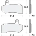 Bremsbeläge Bremsklotz Sinter hinten TRW Bremse Motorradbremse Bremssteine pad b