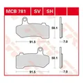 Scheibenbremsbeläge MCB781SH für Harley Motorrad