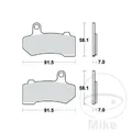 Beläge Bremse Sinter Sh TRW 787.00.09 Fltruse 1800 Road Glide Ult 2011-2015