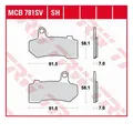 TRW MCB781SH Bremsbelagsatz Scheibenbremse