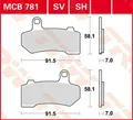 TRW MCB781SH Bremsbeläge Satz