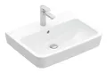 Villeroy & Boch O.novo Waschbecken mit 1 Hahnloch mit Überlauf Unterseite ungeschliffen 600 x 460 x 175 mm - Weiß Alpin - 4A416001