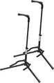 2x Classic Cantabile GS-200F Gitarrenständer (faltbar, für Klassikgitarre, E-Gitarre, E-Bass, Banjo höhenverstellbar von 57 bis 75 cm, Standfläche 52 x 30 cm, Sicherheitsverschluß aus Gummi) schwarz
