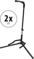 2x Kompakter, faltbarer Gitarrenständer, ideal für Live Gigs und den Proberaum