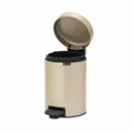 Brabantia Treteimer NewIcon, Abfalleimer, Mülleimer, Stahl, Metallic Gold, 3 L