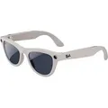 Ray-Ban Meta Skyler, glänzend Kreidegrau, Klar - Grau selbsttönend, AI Glasses