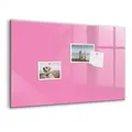 Tulup Magnetische Glastafel Rosa Farbe 60x40 cm Magnettafel Mit Marker Beschreibbar Schwarzer Marker Magnettafel Für Termine