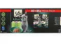 SHEBA Kitten Mega-Pack mit Lachs und Huhn in Sauce - 40 x 85 g (€ 8,43/kg)