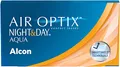 Air Optix Night & Day Aqua Monatslinsen weich, 6 Stück / BC 8.6 mm / DIA 13.8 / -3 Dioptrien