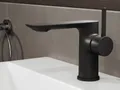 Aqua Bagno Einhebelmischer Mischbatterie Waschtischarmatur Armatur PureEssence matt schwarz