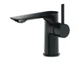 Aqua Bagno Waschtischarmatur Pure Essence, Wasserhahn aus Messing, 161mm Höhe, Schwarz Matt