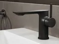 Aqua Bagno Waschtischarmatur Einhebelmischer Mischbatterie Waschtischarmatur matt schwarz (Badarmatur, Waschbeckenarmatur, EHM) Waschbeckenarmatur matt schwarz