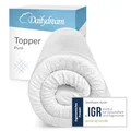 Dailydream Matratzen Topper 120x200cm | Memory Foam | 3,5cm hoch | H1/2 | Edition Pure, Model S | Zertifiziert & ergonomisch für Matratze, Boxspringbett & Gästebett | rutschfest mit Noppen