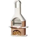 Grillkamin BUSCHBECK "Toskana", orange (weiß, terrakotta), B:110cm H:203cm T:65cm, Grills, BxTxH: 110x65x203 cm