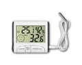 Virone Gartenthermometer digitales Innen-/Außen-Thermometer, Hygrometer