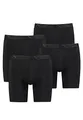 PUMA Lange Boxershorts Herren 4er Pack Sport Mikrofaser + elastisch / Funktionsunterhosen Männer (S - XL), Farbe:Black, Bekleidungsgröße:M