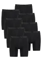 PUMA Lange Boxershorts Herren 8er Pack Sport Mikrofaser + elastisch / Funktionsunterhosen Männer (S - XL), Farbe:Black, Bekleidungsgröße:M