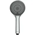 Wenko - Duschkopf Watersaving Grau Ø 11 Cm, Ø 11 Cm, Silber Glänzend, Kunststoff (abs) Chrom, Kunststoff (tpr) Weiß, Kunststoff (abs) Grau - Silber Glänzend