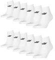 PUMA Unisex Quarter Socken Sneaker knöchelhoch für Damen Herren 12er Pack, Farbe:002 - white, Socken & Strümpfe:39-42