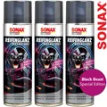 3x SONAX Reifenglanz Special Edition Black Beast Effect Gummi ReifenPflege 500ml