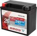 Cartec Gel Motorradbatterie YTX12-BS 12Ah 240A  Motorradbatterie