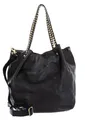 Campomaggi Leder Shopper Umhängetasche Large Shopping Bag Grigio anthrazit