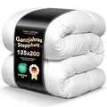 John Cotton Night Cloud Bettdecke 135x200 - Premium Klasse Steppdecke für Allergiker | Oeko-Test Zertifiziert Bettdecken | Weiche Microfaser Ganzjahresdecke - Atmungsaktive Schlafdecke | 135 200