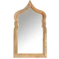 Boho Deko Spiegel Wandspiegel Flurspiegel Garderobenspiegel Badspiegel Holz 90cm