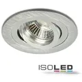Einbaustrahler BRUSH MR16 GU5.3 rund 35° schwenkbar alu gebürstet Fiai IsoLED 111063