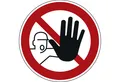 Soennecken Hinweisschild Hinweisschild Zutritt für Unbefugte verboten P06 rund 200mm PVC