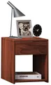 VCM Nachttisch Holz Nachttisch Nachtschrank Schublade Sledo Mini, Kern-Nussbaum