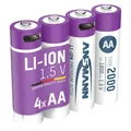 Ansmann Li-Ion Premium Accu (4 Stk., AA, 1800 mAh) (1312-0036)