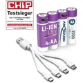 Akku Mignon Aa Typ-c Anschluss Li-ion 1800mah 1,5v, 4 Stück - Ansmann