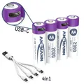 Ansmann USB-C Akku Li-Ion 2000 mAh 1.5V 4St.