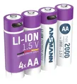 ANSMANN Li-Ion Akkus Mignon AA Typ 2000 (min. 1800 mAh) 4er Karton #1906846