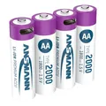 ANSMANN USB-Akkus mit Ladekabel 2000 Li-Ion Mignon AA 1.800 mAh, 4 St.