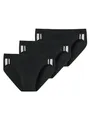Schiesser Herren 3 Pack Slip Softbund und Streifen Bio Baumwolle - 95/5 Organic