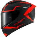 Suomy Track-1 Reaction, Integralhelm - Matt Schwarz/Rot - M