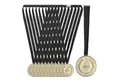relaxdays Dekoobjekt Gold Medaille für Kinder 12er Set