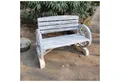 HTI-Living Gartenbank Gartenbank mit Wagenrädern als Armlehne (Stück, 1-St., 1 Gartenbank), Sitzbank Holz Wagenrad