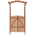 vidaXL Pergola mit Tor 116x40x204 cm Massivholz Tanne