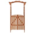 vidaXL Pergola, mit Tor 116x40x204 cm Massivholz Tanne