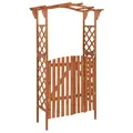 Pergola mit Port 116x40x204 cm Festkieferholz
