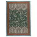 Bassetti Plaid Indian Roses V1 Petrolio 135x190 - Florale Eleganz Granfoulard