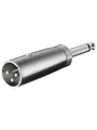 Pro XLR Adapter 3pin XLR M - Jack Mono M